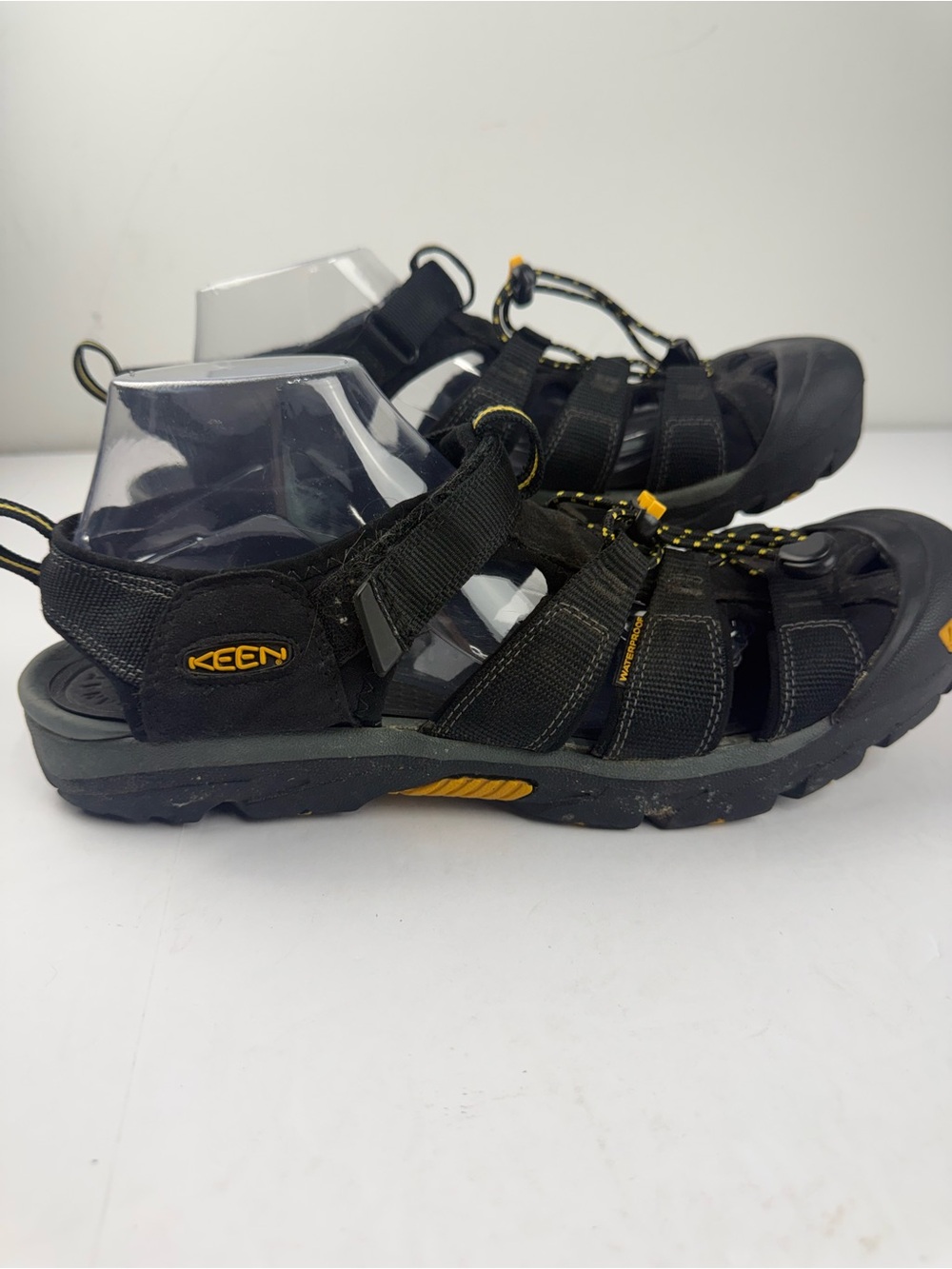 KEEN Commuter Mens 13 Cycling Sandals with SPD Cleat Soles Black